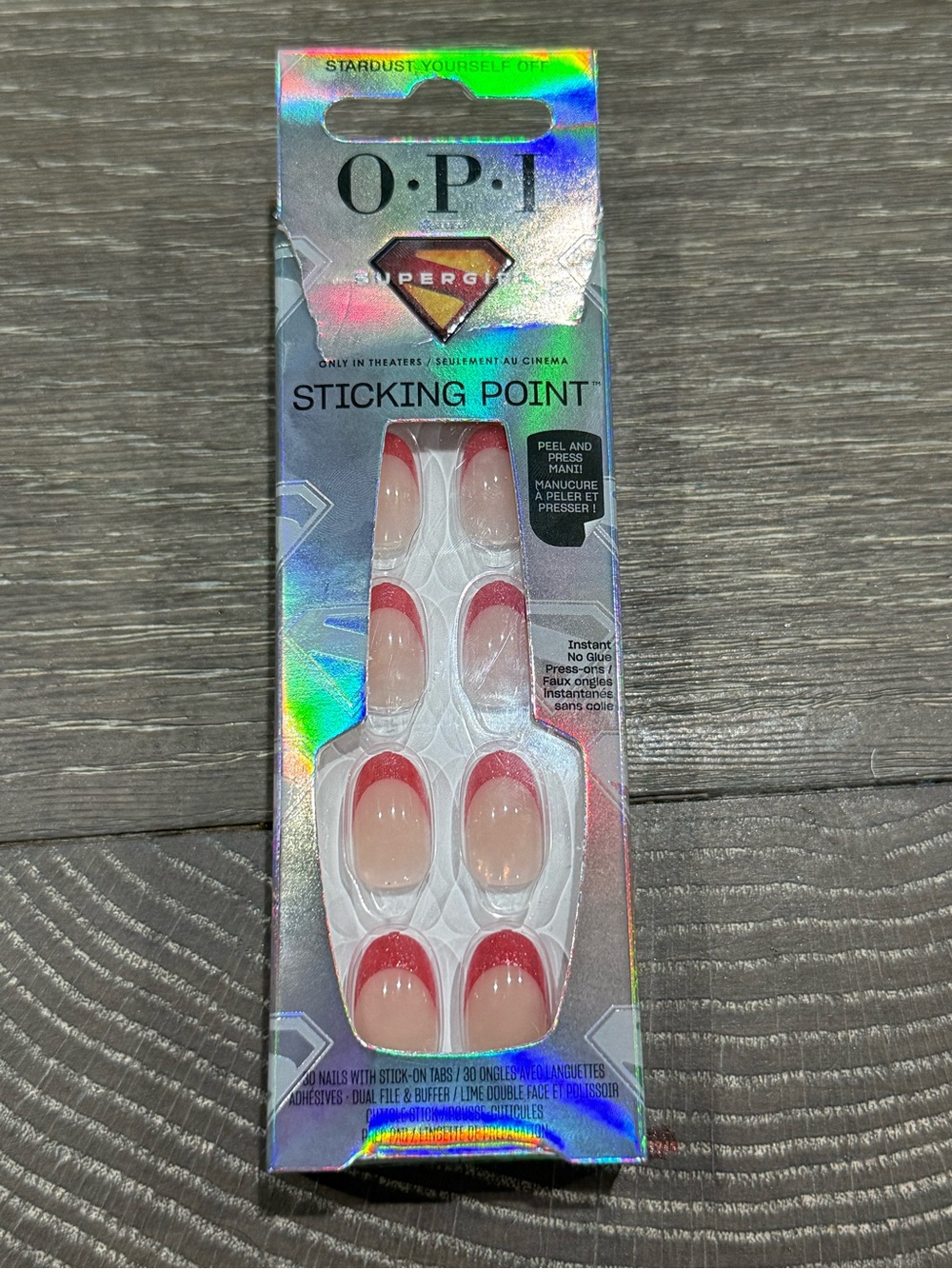 NWT limited edition OPI Sticking Point Press-On Nails “stardust yourself off”